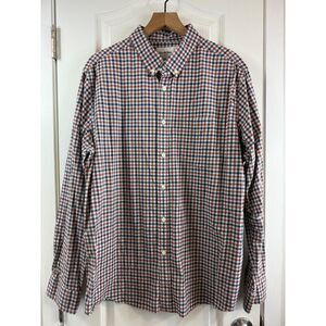 Goodfellow Men's Northrop Gingham Button Front Slim Fit Shirt - Size L